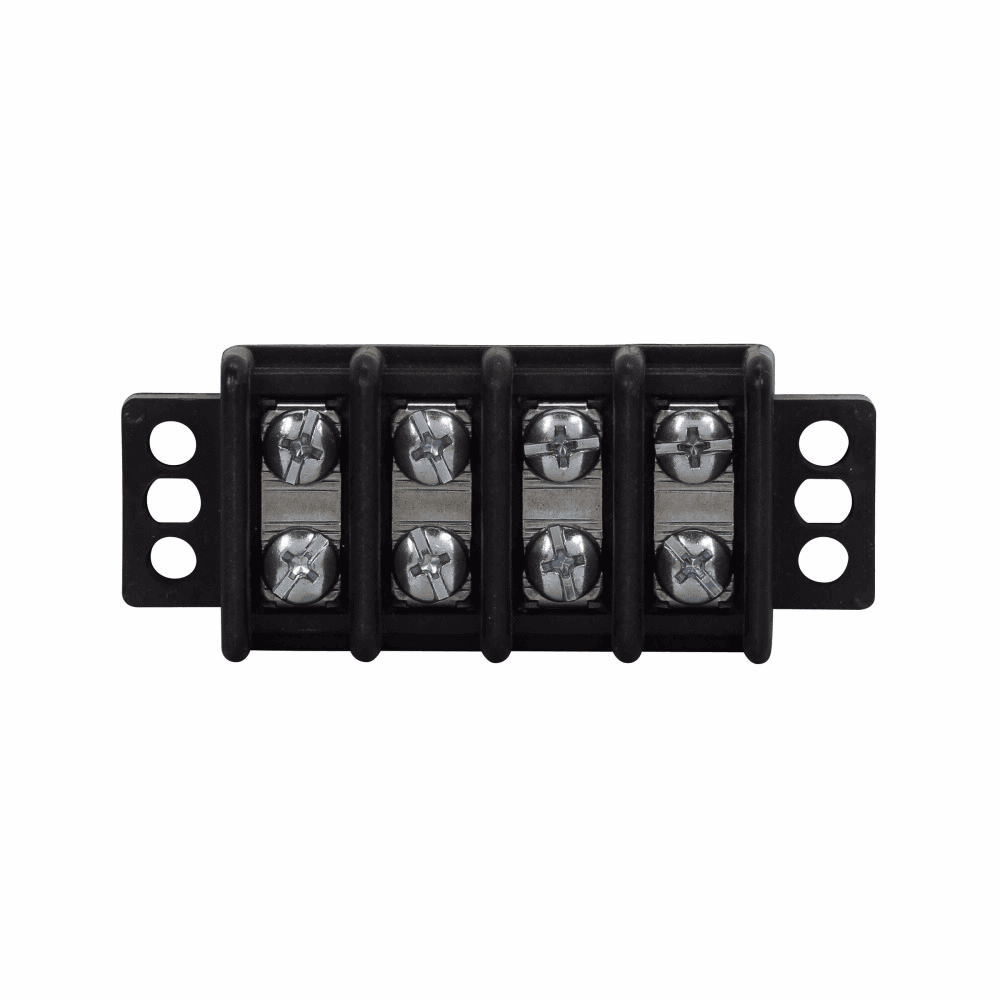 Cooper Bussmann TB300-06QC7 TB300-06QC7 Cooper Bussmann - Eaton Bussmann TB300 series panel mount terminal block connector, Breakdown voltage 7500V, 600V, 30A, Barrier, Six-pole, Black, Molded thermoplastic base, tin-plated brass terminal, zinc-plated steel philslot screw - TB300-06QC7