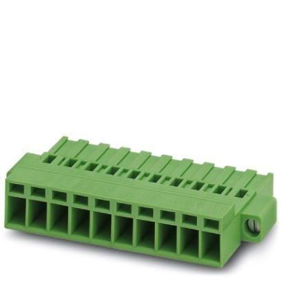 Phoenix Contact 1809815 PCB connector, nominal cross section: 2.5 mmÂ², color: green, nominal current: 12 A, rated voltage (III/2): 320 V, type of contact: Female connector, number of potentials: 10, number of rows: 1, number of positions: 10, number of connections: 10, product 