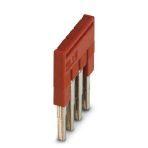 Phoenix Contact 3030187 Plug-in bridge, pitch: 5.2 mm, length: 22.7 mm, width: 19.4 mm, number of positions: 4, color: red