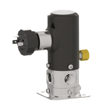 Humphrey VA250AE2321391205060 Solenoid Valves, Small 2-Way & 3-Way Solenoid Operated, Number of Ports: 3 ports, Number of Positions: 2 positions, Valve Function: 3-Way, Double Solenoid, Detent, Piping Type: Inline, Direct Piping, Options Included: Mounting base, Approx Size (in) HxWxD