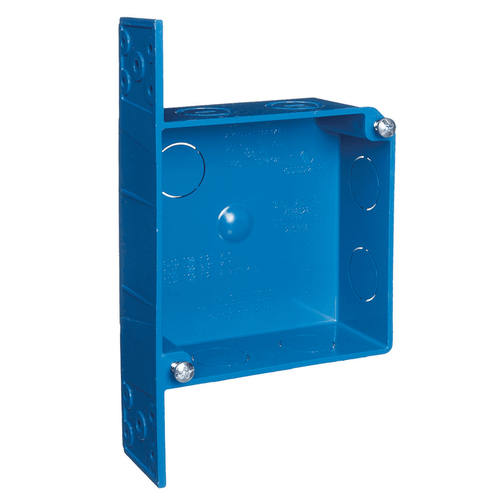 ABB Control A521DE A521DE ABB Control - Two Gang Outlet Box, Volume 20 Cubic Inches, Length 4 Inches, Width 4 Inches, Depth 1.60 Inches, Number of Knockouts 7, Knockout Size 1/2 Inch and 3/4 Inch, Material PVC