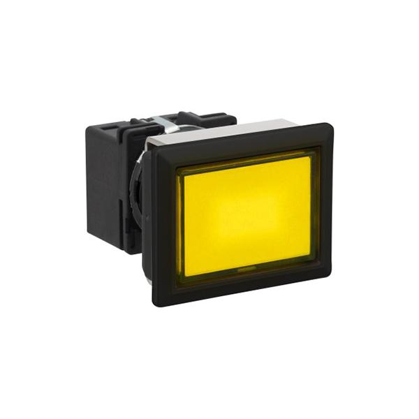 Idec LB8P-1T01VY LB 16mm Pilot light Y, Sleek flush mount design,  Standard bezel with 16mm hole size also available,  Bright LED illumination,  27.9mm depth behind the panel,  3PDT contact block available,  5A contact ratings,  IP65 degree of protection,  Metallic or bla