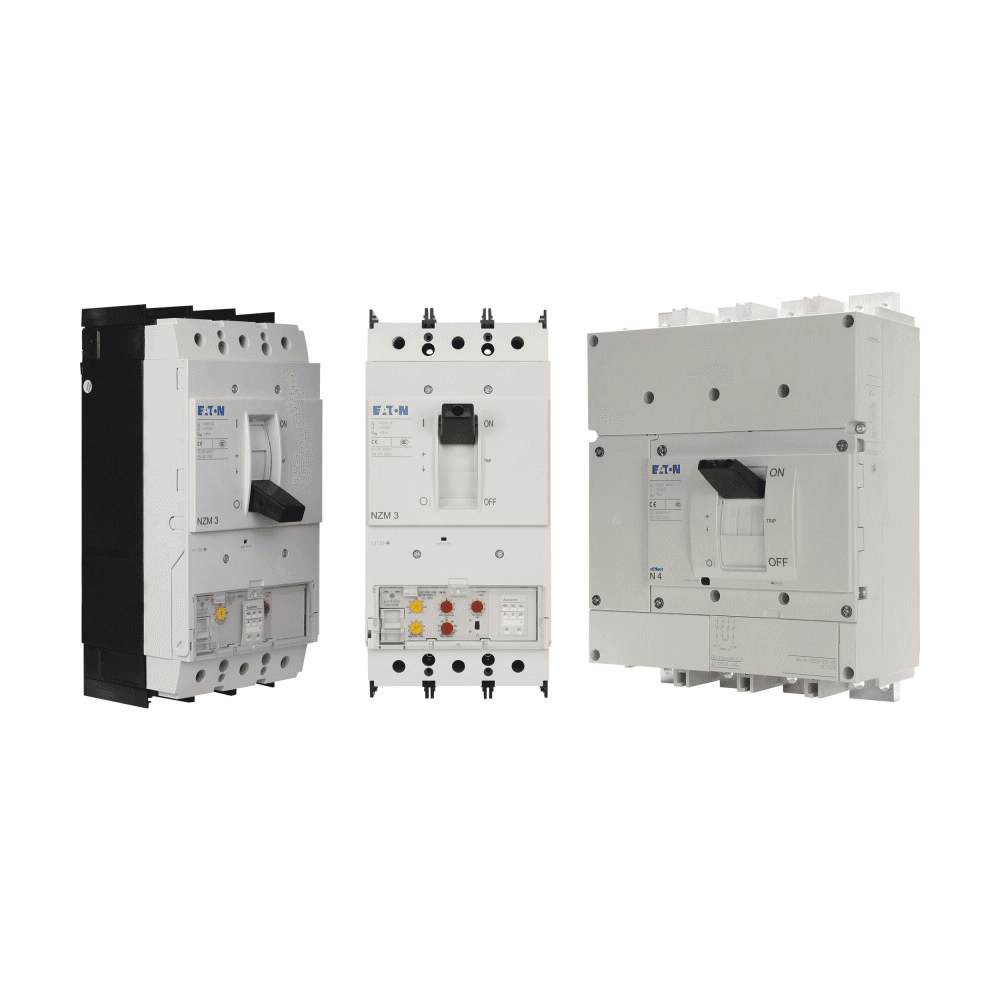 Eaton NZMB1-4-A25 NZMB1-4-A25 Eaton - Eaton Series NZM complete molded case circuit breaker, NZM1-frame, NZMB1, Thermal-magnetic trip type, Four-pole, 25A, 440 Vac, 25 kAIC, Box, Distribution circuit protection