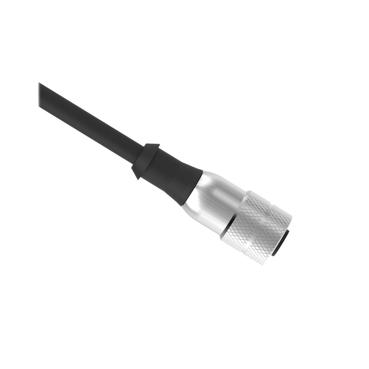 Banner MQAC2-415 Banner Engineering MQAC2-415 is a straight cordset/cable designed for various automation applications. It features a 4-pin 1/2"-20UNF Micro-style female connector on one end and bare end flying leads on the other. The cable has a total length of 5 meters (16.4 feet), facilitating connections over moderate distances within industrial environments.