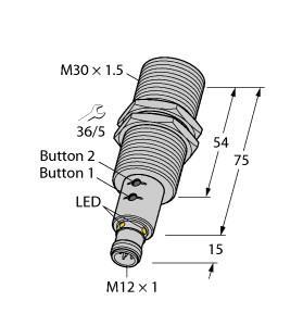 RU130U-EM30E-LIU2PN8X2T-H1151/3GD Part Image. Manufactured by Turck.