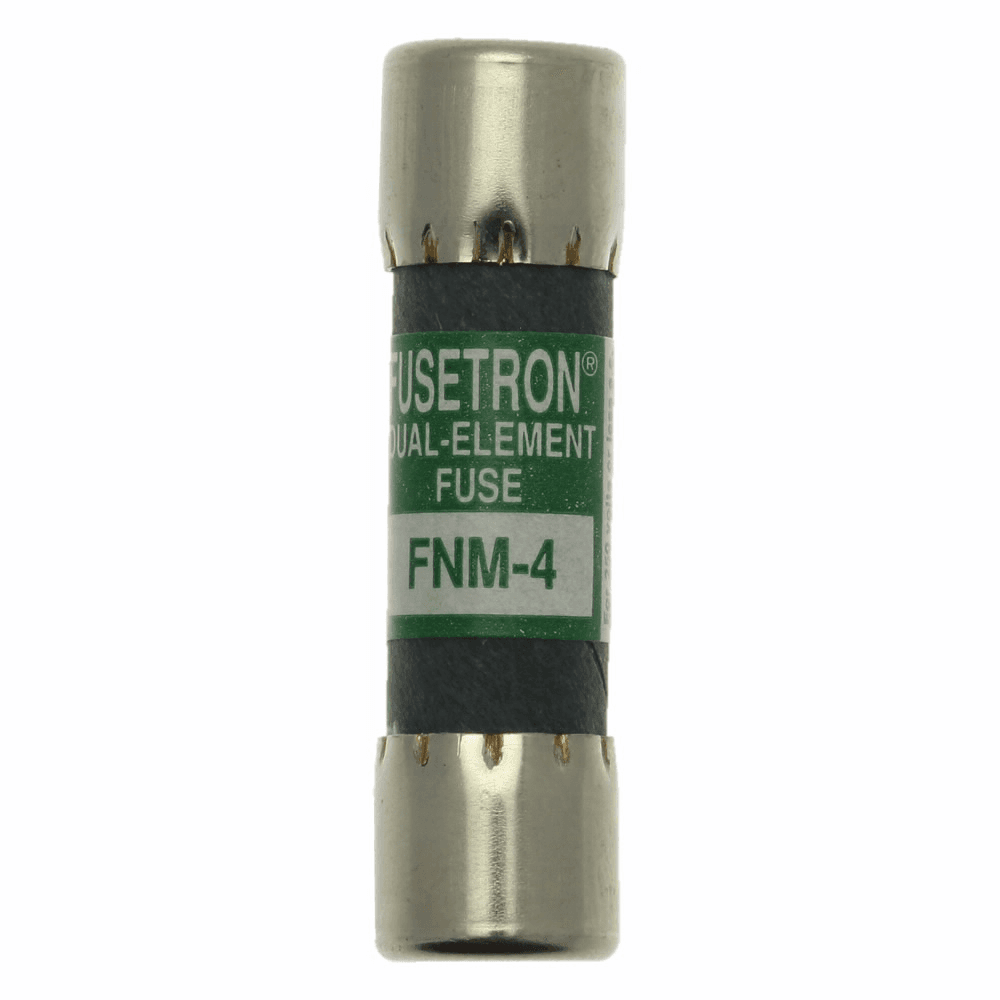 Cooper Bussmann FNM-4 FNM-4 Cooper Bussmann - Eaton Bussmann series FNM fuse, Time-delay Midget fuse, 4 A, Dual, Non-indicating, Ferrule end x ferrule end, 10 kAIC at 125 Vac,200 AIC at 250 Vac, Nickel-plated bronze endcap, Standard, 250 V