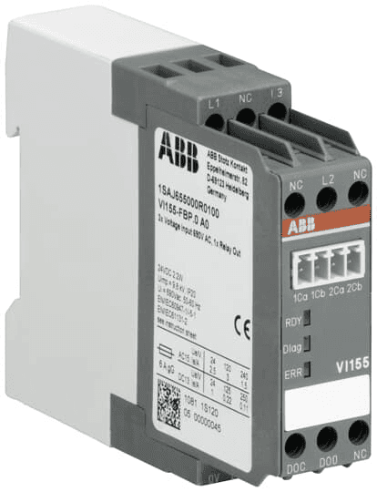 ABB Control 1SAJ655000R0100 1SAJ655000R0100 ABB Control - VI155-FBP.0 Voltage-Module for UMC100 Also for use in IT networks, Ue 150-690V AC