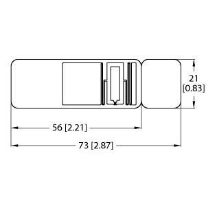 Turck TW860-960-L73-21-P-M-B210-5KPCS UHF Tag, , EEPROM, memory 332 byte, TID serial number: 6 byte, For direct mounting on metal