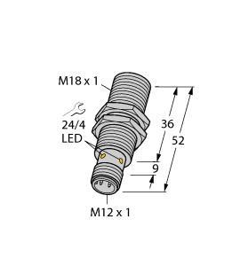 BI7-M18-AD4X-H1141 Part Image. Manufactured by Turck.