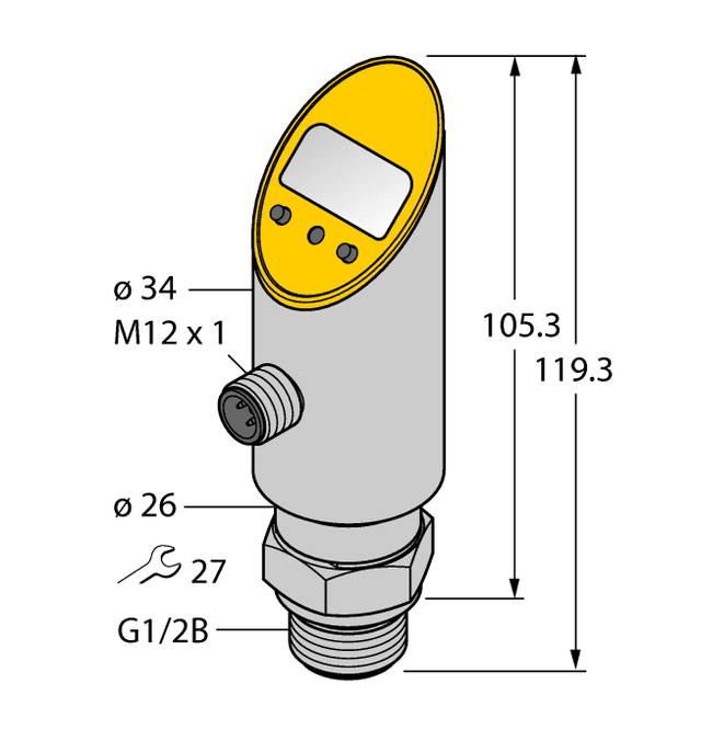 PS025V-609-LI2UPN8X-H1141 Part Image. Manufactured by Turck.