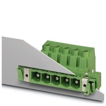 Phoenix Contact 1703629 Feed-through connector, nominal cross section: 16 mmÂ², color: green, nominal current: 76 A, rated voltage (III/2): 1000 V, contact surface: Silver, type of contact: Male connector, number of potentials: 3, number of rows: 1, number of positions: 3, numbe