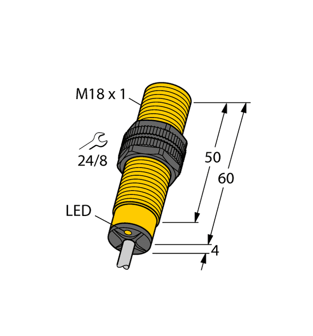 BI5-S18-VP4X 7M Part Image. Manufactured by Turck.