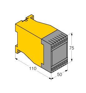 Turck MS91-12-R Level controller, 1-channel, , Output: 2 relays with changeover contact, Responsivity: 0.2…100 k, Ω, , Removable terminal blocks, Switching of electrodes via auxiliary relay, Switch-on/off delay adjustable 0.1…15 s, Reliable distinction between foam and liquid, Galvanic isolation of input circuits, output circuits and power supply