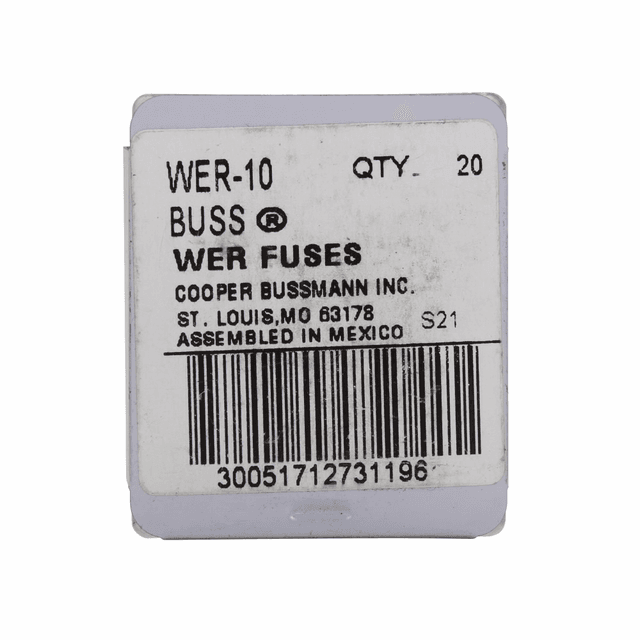 WER-8 Part Image. Manufactured by Cooper Bussmann.