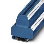Phoenix Contact 3007165 Double-level terminal block, connection method: Screw connection, cross section: 0.2 mm² - 4 mm², AWG: 24 - 12, width: 198.4 mm, color: blue, mounting type: NS 35/7,5, NS 35/15, NS 32