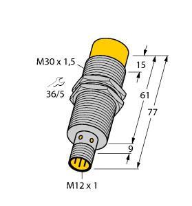 NI15-M30E-AP6X-H1141 Part Image. Manufactured by Turck.