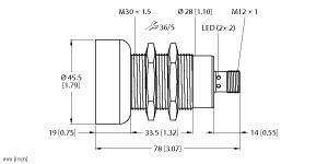 RU600D-M30M-UPN8X2-H1141 Part Image. Manufactured by Turck.