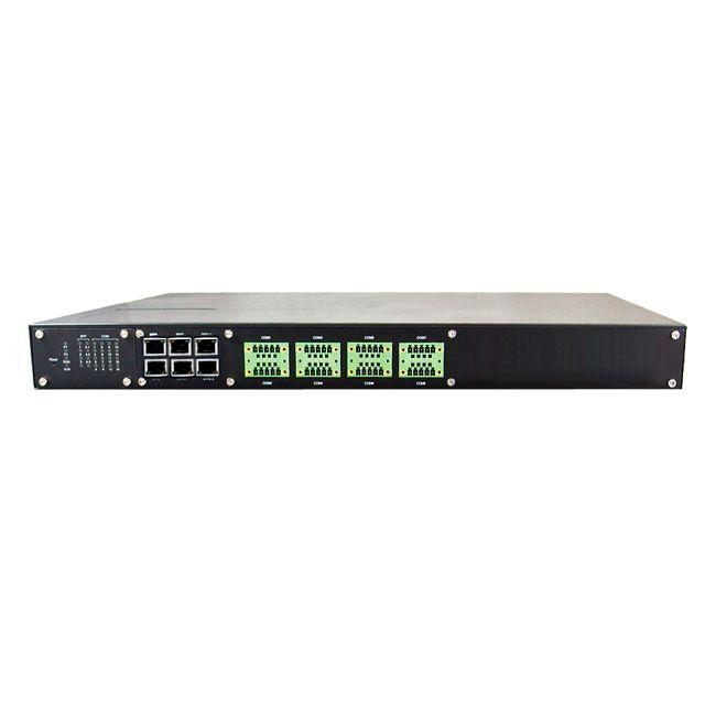 Mencom PG5908A-8P-SIS Industrial 8-Port Rackmount Protocol Gateway, IEC 61850-3 certified, 6 x Fast Ethernet RJ45 Ports, 8 x RS-232/422/485 TB 5 Serial Ports, 24-48 VDC power input, 2.5KV Isolation, Metal Housing