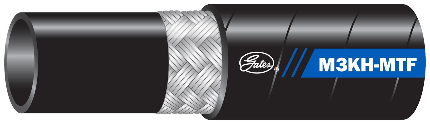 Gates 71035/16M3KH-MTFXREEL M3KH-MTF Wire Braid Hose - 225 Bar - High Temp +121°C - MegaTuff® Cover, 71035 16M3KH-MTFXREEL -40°F to +250°F 6 152.4 13000 1 25.4 1.48 37.6-40°F to +250°F (-40°C to +121°C) 3250