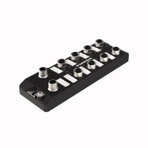 Turck TBIL-LL-16DXP-AUX I/O hub for connection of digital signals to IO-Link master, 16 Universal Digital Channels, PNP, , Glass fiber reinforced housing, Shock and vibration tested, Fully potted module electronics, Protection classes IP65, IP67, IP69K