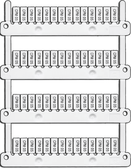 ABB Control 1SNB041490R0510 1SNB041490R0510 ABB Control - MG-CPM-05 41490 (5X10 WH) Terminal Block Markers