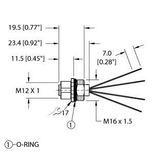 FK46PS-0.2/M16 Part Image. Manufactured by Turck.