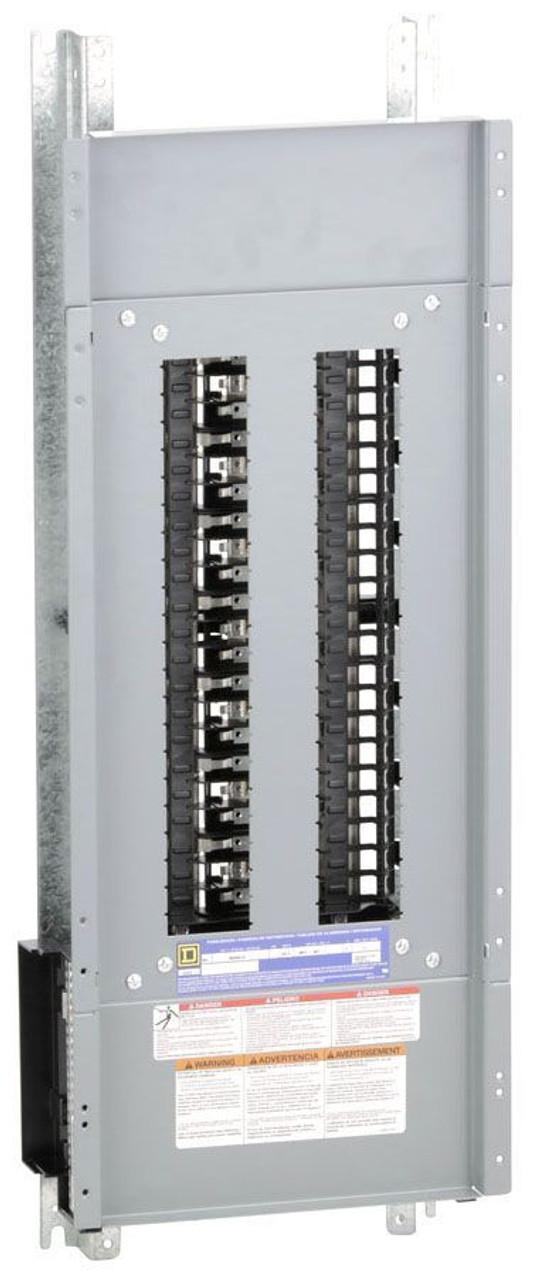 Schneider Electric NQ442L2C Square D by Schneider Electric NQ442L2C is a panelboard designed for three-phase (3PH-4W) networks, featuring a copper busbar and rated for a current of 225A. It accommodates a voltage of 240Vac and 48Vdc, suitable for systems requiring up to 42 circuits. The dimensions of this panelboard are H38" x W20", providing 42 spaces for circuit installation. It is equipped with aluminium lugs that support a cross-section range of 6AWG to 350kcmil for both line and neutral connections, catering to a wide array of wiring requirements.