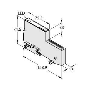 BL20-E-4AI-TC/ET Part Image. Manufactured by Turck.