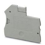 Phoenix Contact 3047154 End cover, length: 47.6 mm, width: 2.2 mm, height: 39.8 mm, color: gray