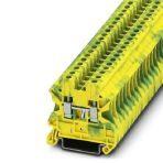 Phoenix Contact 3044128 Ground modular terminal block, connection method: Screw connection, number of connections: 2, cross section: 0.14 mm² - 6 mm², AWG: 26 - 10, width: 6.2 mm, height: 46.9 mm, color: green-yellow, mounting type: NS 35/7,5, NS 35/15