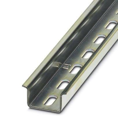 Phoenix Contact 1201730 DIN rail perforated, similar to EN 60715, material:Â Steel, galvanized, passivated with a thick layer, Standard profile, color:Â silver, Pack of 25 (50 m)