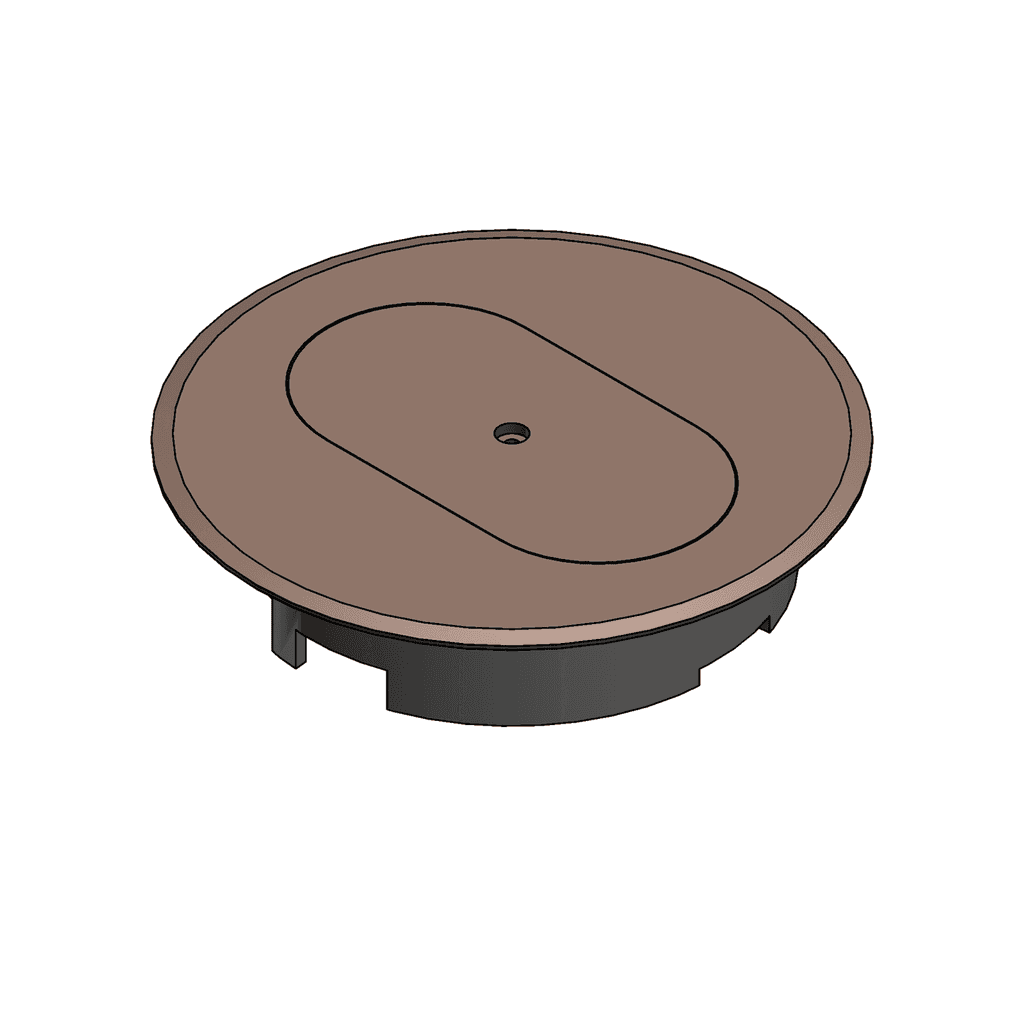 ABB Control E97DSC E97DSC ABB Control - Cover for Round Floor Box, Diameter 5.69 Inches, Color Caramel, Non-Metallic, For use with Duplex Devices