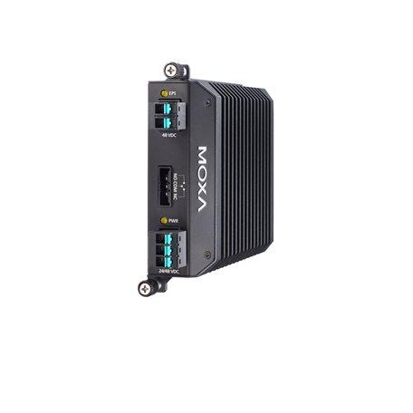 Moxa PWR-LV-P48-A 24/48 VDC power supply module with system power, relay, PoE power input, advanced heat sink