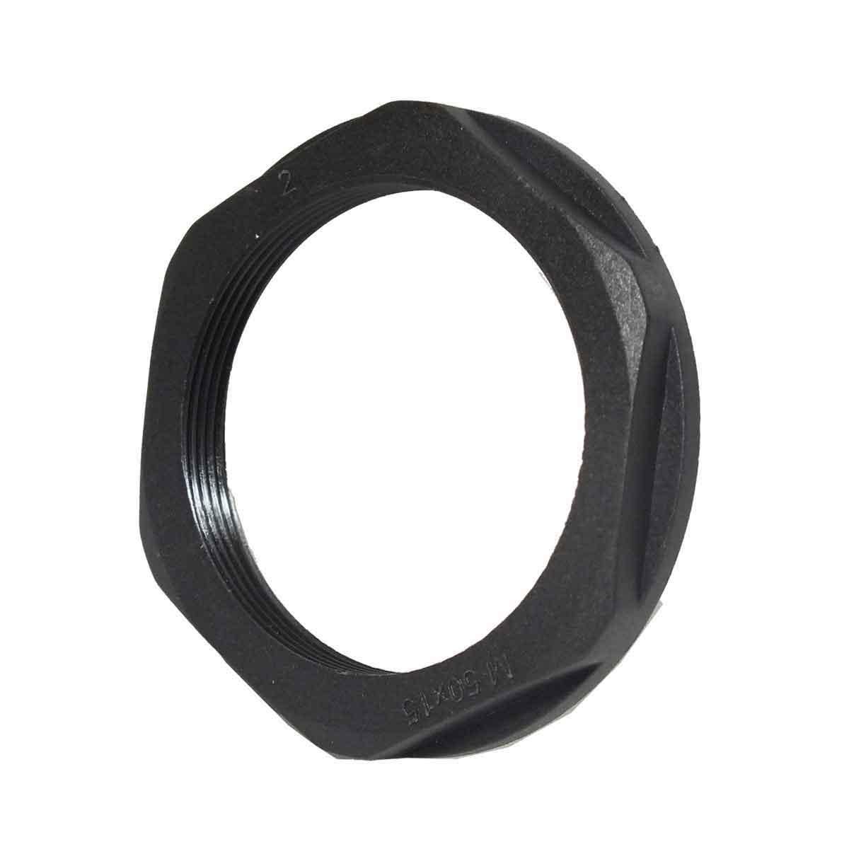 SAB LNB-1 SAB LNB-1 Black Plastic Hexagonal  Locknut with NPT 1" threads