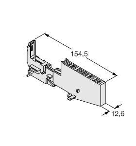 Turck BL20-S6T-SBBSBB BL20 base module, Tension spring connection, , Passive connection components for sensors and actuators, Quick replacement of electronics in wired state, Mechanical coding prevents plugging of wrong electronic module, Protection class IP20, Tension spring connection, Disc design