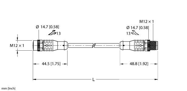 EKRB-EKRB-B5.5GD-GC04-1 Part Image. Manufactured by Turck.