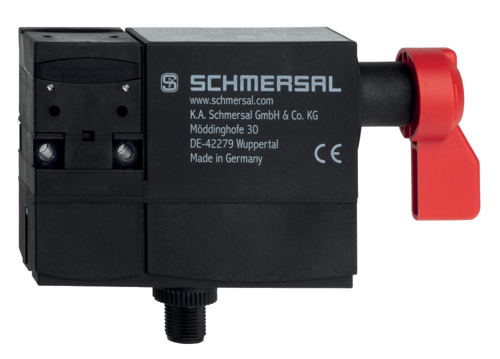 Schmersal AZM 170Z-ST-FB-ZR-2405 Solenoid interlocks; Device version for connection to a Safety-Field-Box SFB; connector plug M12, 8-pole; Thermoplastic enclosure; Double-insulated; Compact design; 90 mm x 84 mm x 30 mm; Interlock with protection against incorrect locking.; Long life; Hi