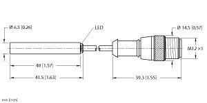 BI1.5-EH6.5-AP6X-0.2-RS4T Part Image. Manufactured by Turck.