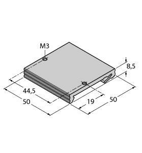 Turck FDN20-BKT-DIN Accessories for fieldbus systems, Mounting Bracket for Fxx20 I/O Stations, , DIN rail bracket fits small Fxx20 I/O stations, Mounts onto standard 35 mm DIN rail, Kit includes bracket and 2 mounting screws, Degree of protection IP20