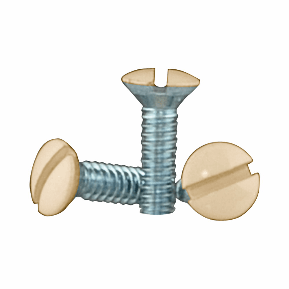 Eaton 231B-BOX 231B-BOX Eaton - Eaton polycarbonate wallplate screws, Toggle and Receptacle Wallplate Screws, Brown, Metal, #6-32 x 1/2", Wallplate screws