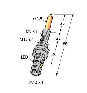 NIMFE-EM12/4.9L88-UP6X-H1141/S1182 Part Image. Manufactured by Turck.