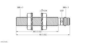 BI1.5-EG08-AP6X-V1131 Part Image. Manufactured by Turck.