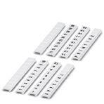 Phoenix Contact 0808697:0091 Zack marker strip flat, 10-section, vertically labeled with the consecutive numbers: 91 ... 100, white