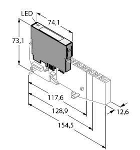 BL20-4AI-U/I Part Image. Manufactured by Turck.