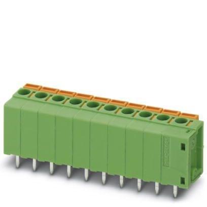 Phoenix Contact 1780662 PCB terminal block, nominal current: 15 A, rated voltage (III/2): 400 V, nominal cross section: 1.5 mmÂ², number of potentials: 6, number of rows: 1, number of positions per row: 6, product range: FFKDS(A)/V1, pitch: 5.08 mm, connection method: Push-in sp