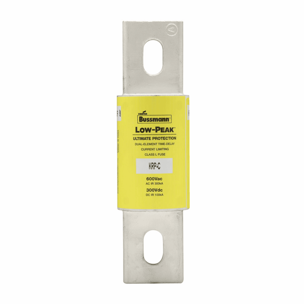 Cooper Bussmann KRP-C-750SP KRP-C-750SP Cooper Bussmann - Eaton Bussmann Series KRP-C Fuse, Current-limiting, Time-delay, 600 Vac, 300 Vdc, 750A, 300 kAIC at 600 Vac, 100 kA at 300 kAIC Vdc, Class L, Bolted blade end X bolted blade end, 1700, 2.5, Inch, Non Indicating, 4 S at 500%