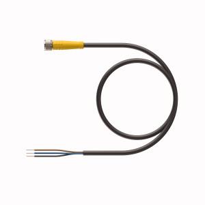 Turck PKG 3M-10/S90/S101 Actuator and Sensor Cordset, Connection Cable, Cable length (L) 10 m, M8, Female, Straight, 3-pin, Threaded Connector, TPU jacket, Black, 3X24 AWG, -40 Cold Bend Rating, Flame Ratings: UL1061, CSA FT1, Flexlife® and C-Track Approved, Cable length: 10 m