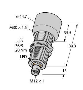 RU600U-M30M-2UP8X2-H1151 Part Image. Manufactured by Turck.