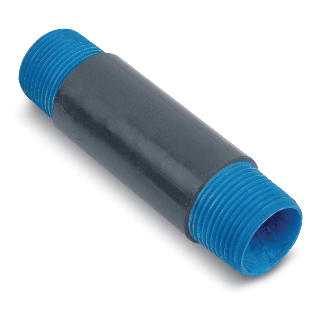 ABB Control NPL1X12G NPL1X12G ABB Control - PVC Coated Conduit Nipple, 1 Inch/27 Metric Pipe Size x 12 Inch/304.8 Millimeters Nipple Length, Nominal .002 Inch (2 mil) Blue Urethane on Interior, Minimum .040 Inch (40 mil) PVC Coating on Exterior, Blue Urethane Coating Over Threads, Hot-Dip Galvanized Rigid Steel, Gray