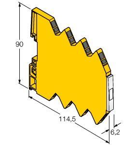 Turck IMS-AI-UNI/24V Analog signal isolator, 1-channel, , Input circuit: 0/4…20 mA or 0…10 V, Output circuit: 0/4…20 mA or 0…10 V, Type of input and output signal adjusted via DIP switch, Accuracy, , Complete galvanic isolation, Input reverse-polarity protected, 6.2 mm width, UL: Class1, Div 2, Group A, B, C, D; GOST